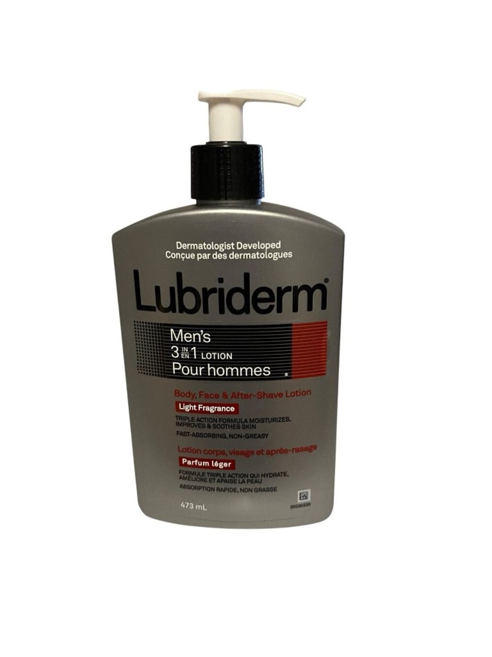 (1) Lubriderm Men’s 3 in 1 Body Face & After Shave Lotion Light Fragrance  473ml